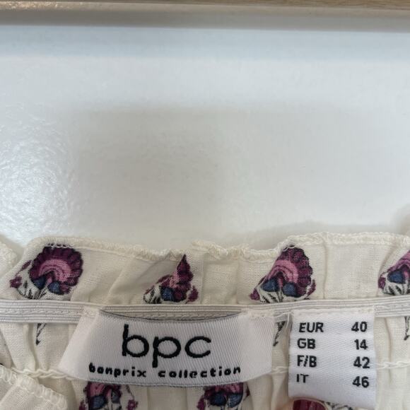 BPC Bonprix Collection Women's Maxi Dress Size L Paisley Boho Cottage Prairie - Picture 5 of 9